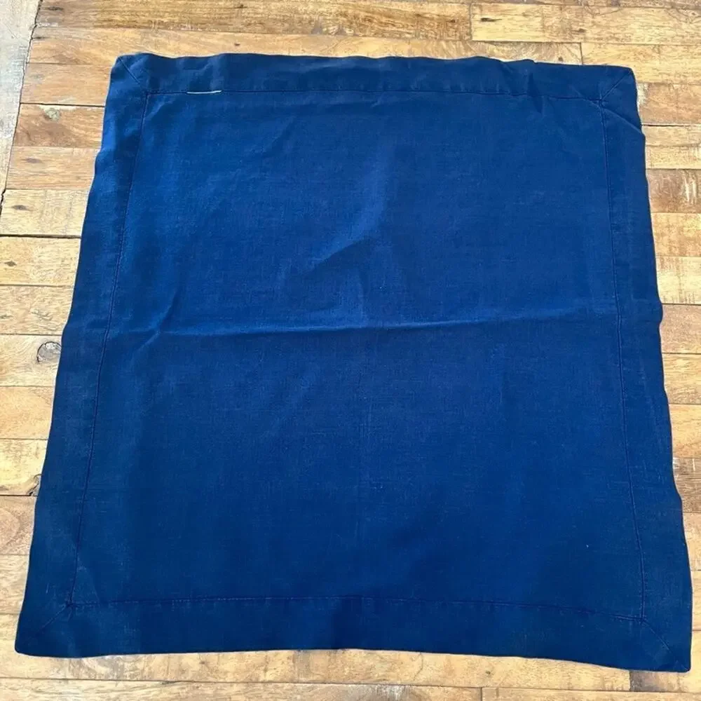 Napkin Set of 6 22in x 22in Navy Blue 100% Linen